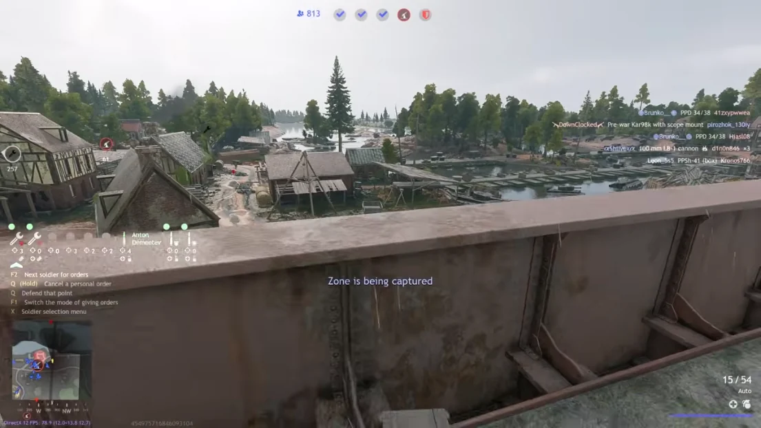 Enlisted skeleton ESP over a village capture point